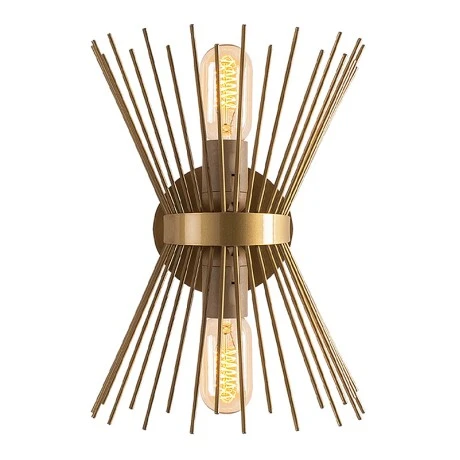 Kirpi Megapap E27 metal in gold color 34x5x34cm.