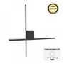 Cubo Megapap metallic Led wall lamp in black color 40x5x40cm.