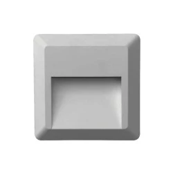 Απλίκα τοίχου LED IP65 2W χρώμα γκρι 12,5x2,8x12,5εκ. Απλίκα τοίχου LED IP65 2W χρώμα γκρι 12,5x2,8x12,5εκ.