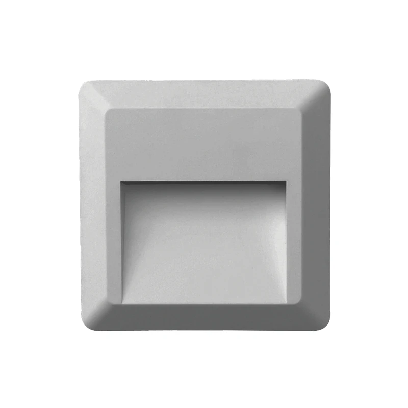 Wall light LED IP65 2W color gray 12.5x2.8x12.5cm.