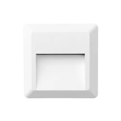 Wall sconce LED IP65 2W color white 12.5x2.7x12.5cm. Wall sconce LED IP65 2W color white 12.5x2.7x12.5cm.
