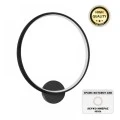 Luna Megapap metallic Led wall lamp in black color 30x5x30cm.