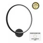 Luna Megapap metallic Led wall lamp in black color 30x5x30cm.