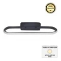 Moki Megapap  metallic Led wall lamp in black color 30x5x10cm.