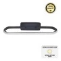 Moki Megapap  metallic Led wall lamp in black color 30x5x10cm.
