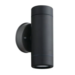 Wall sconce LED Up/Down IP65 2x3W color dark grey 6x8.7x15.8cm. Wall sconce LED Up/Down IP65 2x3W color dark grey 6x8.7x15.8cm.