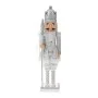 SILVER NUTCRACKER HOLDING A SCEPTER 80CM