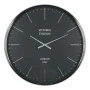 OVERSIZED SILVER AND BLACK WALL CLOCK VICTORIA STATION 75x6CM