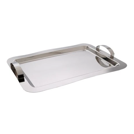 NICKEL STAINLESS STEEL RECTANGLULAR TRAY 30X40X5CM