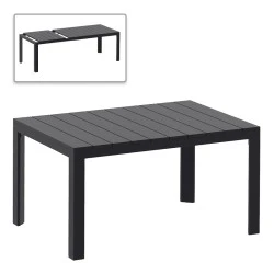 ATLANTIC BLACK 100X140/210Χ76εκ. ΕΠΕΚΤ.ΤΡΑΠΕΖΙ ΠΟΛ/ΝΙΟΥ ATLANTIC BLACK 100X140/210Χ76εκ. ΕΠΕΚΤ.ΤΡΑΠΕΖΙ ΠΟΛ/ΝΙΟΥ