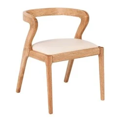 AVERY Chair Natural, Pu Cream AVERY Chair Natural, Pu Cream