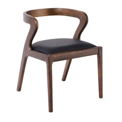 AVERY Chair Walnut, Pu Black AVERY Chair Walnut, Pu Black