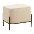 BELLA/L ΣΚΑΜΠΟ BEIGE VELVET ΥΦΑΣΜΑ 48X37Χ39εκ.
