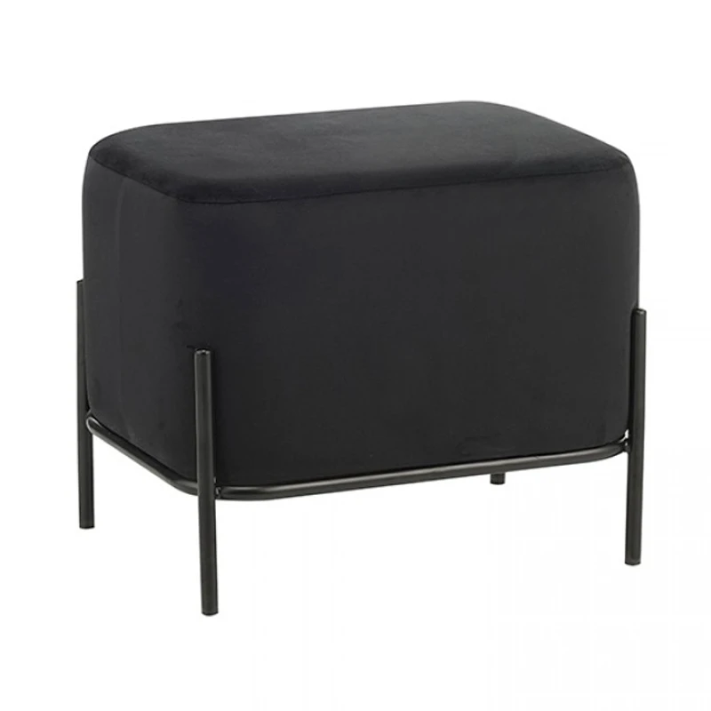 BELLA/L ΣΚΑΜΠΟ BLACK VELVET ΥΦΑΣΜΑ 48X37Χ39εκ.