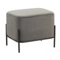 BELLA/L ΣΚΑΜΠΟ GREY VELVET ΥΦΑΣΜΑ 48X37Χ39εκ.