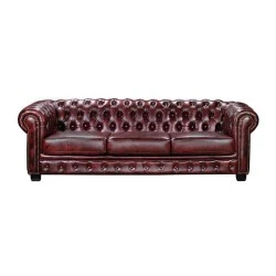 CHESTERFIELD Birmingham 4-S Leather Antique Red CHESTERFIELD Birmingham 4-S Leather Antique Red