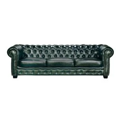 CHESTERFIELD Birmingham 4-S Leather Antique Green CHESTERFIELD Birmingham 4-S Leather Antique Green