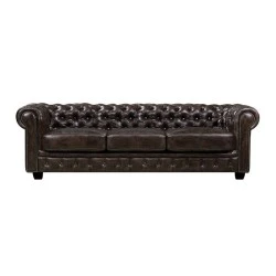 CHESTERFIELD Birmingham 4-S Leather Brown CHESTERFIELD Birmingham 4-S Leather Brown