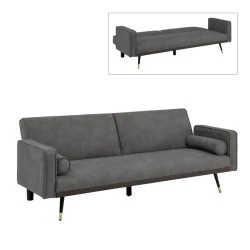CLICK Sofa-Bed Fabric Suede Grey