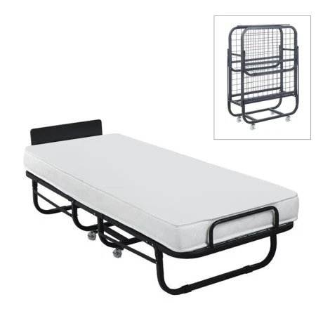 COLMAN Folding Bed 76x195x43cm/Mattress 12cm