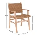 COMO Armchair Natural, Paper Rope