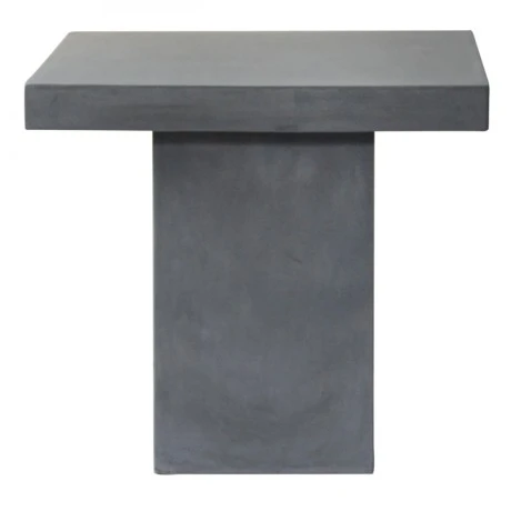Τραπέζι Concrete χρώμα cement grey 80x80x75εκ.