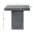 CONCRETE Cubic Table 80x80cm Cement Grey