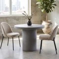 CONCRETE Cylinder Table D.80cm Cement Grey