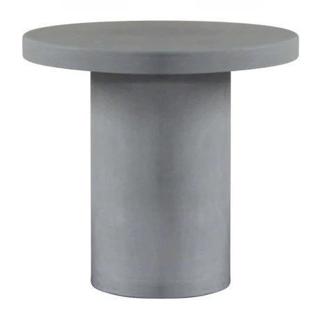 CONCRETE Cylinder Table D.80cm Cement Grey
