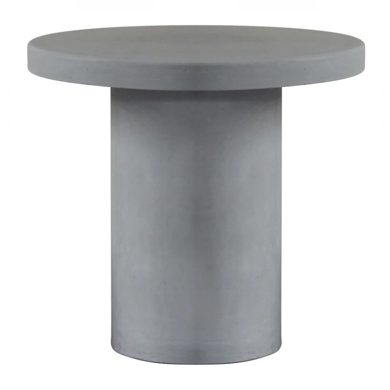 CONCRETE Cylinder Table D.80cm Cement Grey