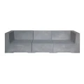 CONCRETE 3-Seat Sofa Cement Grey