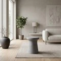 CONCRETE Stool D.35cm Cement Grey