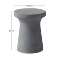 CONCRETE Stool D.35cm Cement Grey