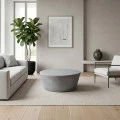 CONCRETE Coffee Table D.75cm Cement Grey