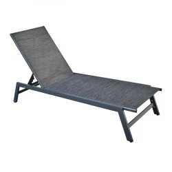 CORTE K/D Lounger Metal Black/Textilene Anthracite CORTE K/D Lounger Metal Black/Textilene Anthracite
