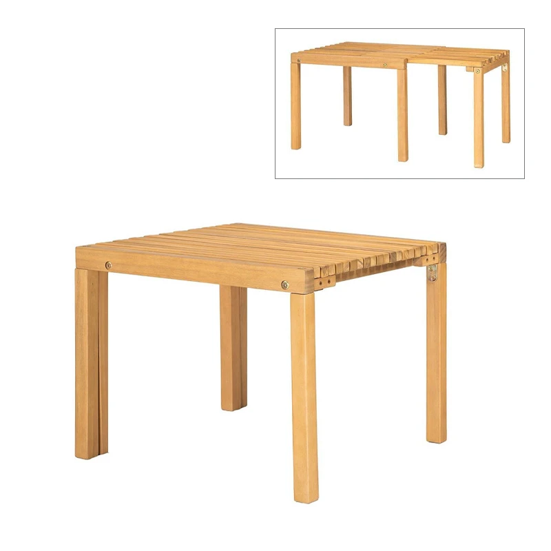 COZY Extend.Side Table 50+(30)x50cm, Acacia Natural