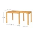 COZY Extend.Side Table 50+(30)x50cm, Acacia Natural