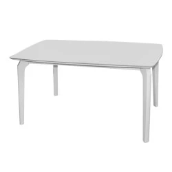 DALIN Table 130x80cm White Wood/Sintered Stone White Marble DALIN Table 130x80cm White Wood/Sintered Stone White Marble