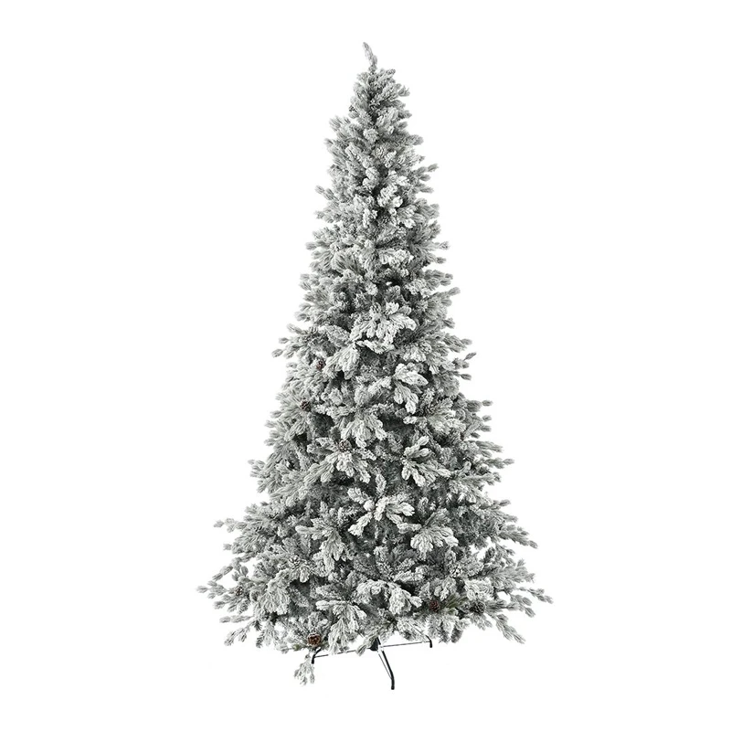 XMAS TREE FLOCKED WINTER FANTASY  270CM