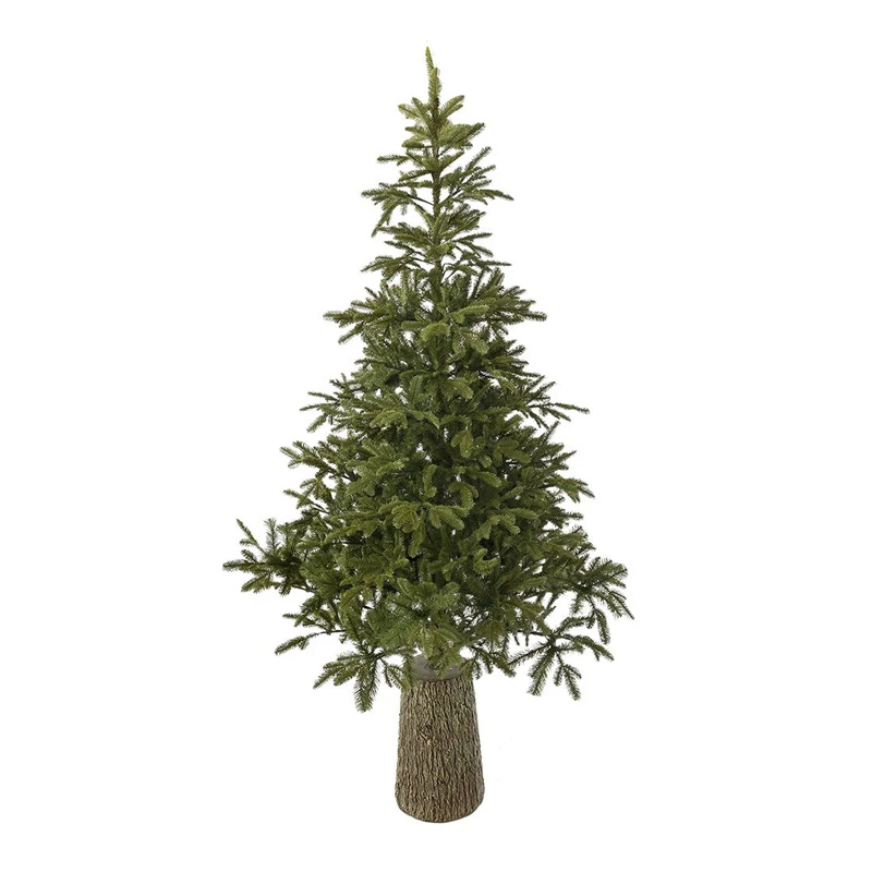 XMAS TREE MOUNTAIN PINE 240CM IN FIBER GLASS RESIN POT