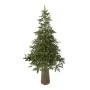 XMAS TREE MOUNTAIN PINE 240CM IN FIBER GLASS RESIN POT