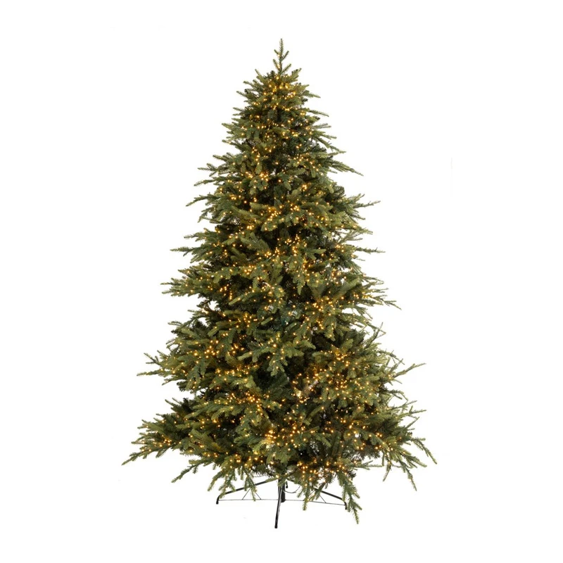 CHRISTMAS TREE PRE-LIT ASPEN 270CM WITH 6250 LED WARM WHITE LIGHTS 8 FUNCTIONS (PE+PVC)