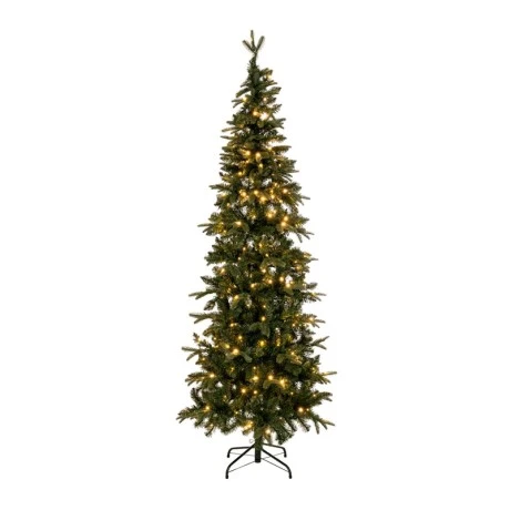CHRISTMAS TREE PRE-LIT SLIM ALPINE 240CM WITH 400 LED WARM WHITE