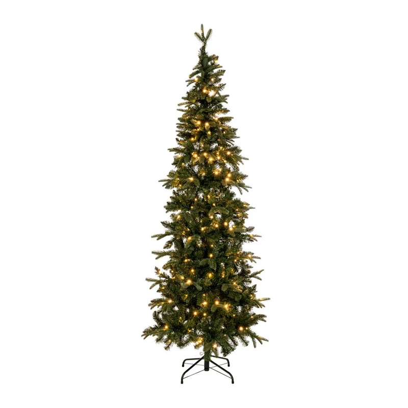 ΔΕΝΔΡΟ PRE-LIT SLIM ALPINE 240EK ΜΕ 400 LED ΘΕΡΜΟ ΛΕΥΚΟ