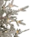 CHRISTMAS TREE PRE-LIT SNOWY CRYSTAL 210CM WITH 450 LED WARM WHITE LIGHTS 8 FUNCTIONS