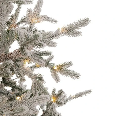 CHRISTMAS TREE PRE-LIT SNOWY CRYSTAL 270CM WITH 770 LED WARM WHITE LIGHTS 8 FUNCTIONS