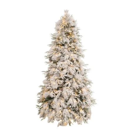 CHRISTMAS TREE PRE-LIT SNOWY WONDERLAND 180CM WITH 260 LED WARM WHITE LIGHTS 8 FUNCTIONS (PE)