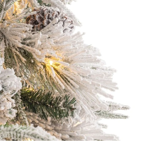 CHRISTMAS TREE PRE-LIT SNOWY WONDERLAND 270CM WITH 530 LED WARM WHITE LIGHTS 8 FUNCTIONS