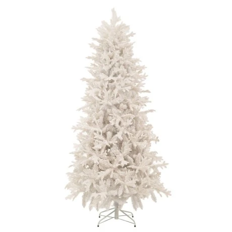 WHITE FLOCKED CHRISTMAS TREE  240CM