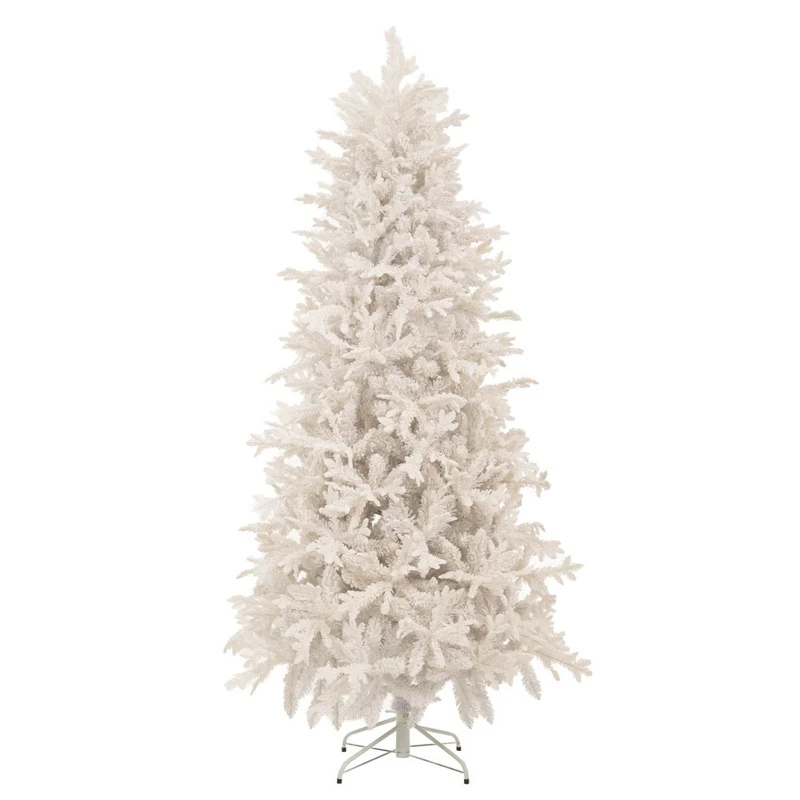 WHITE FLOCKED CHRISTMAS TREE 270CM